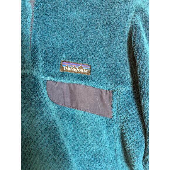 Patagonia Women's Re-Tool Snap-T Fleece Pullover in Cerulean Blue - Picture 5 of 8